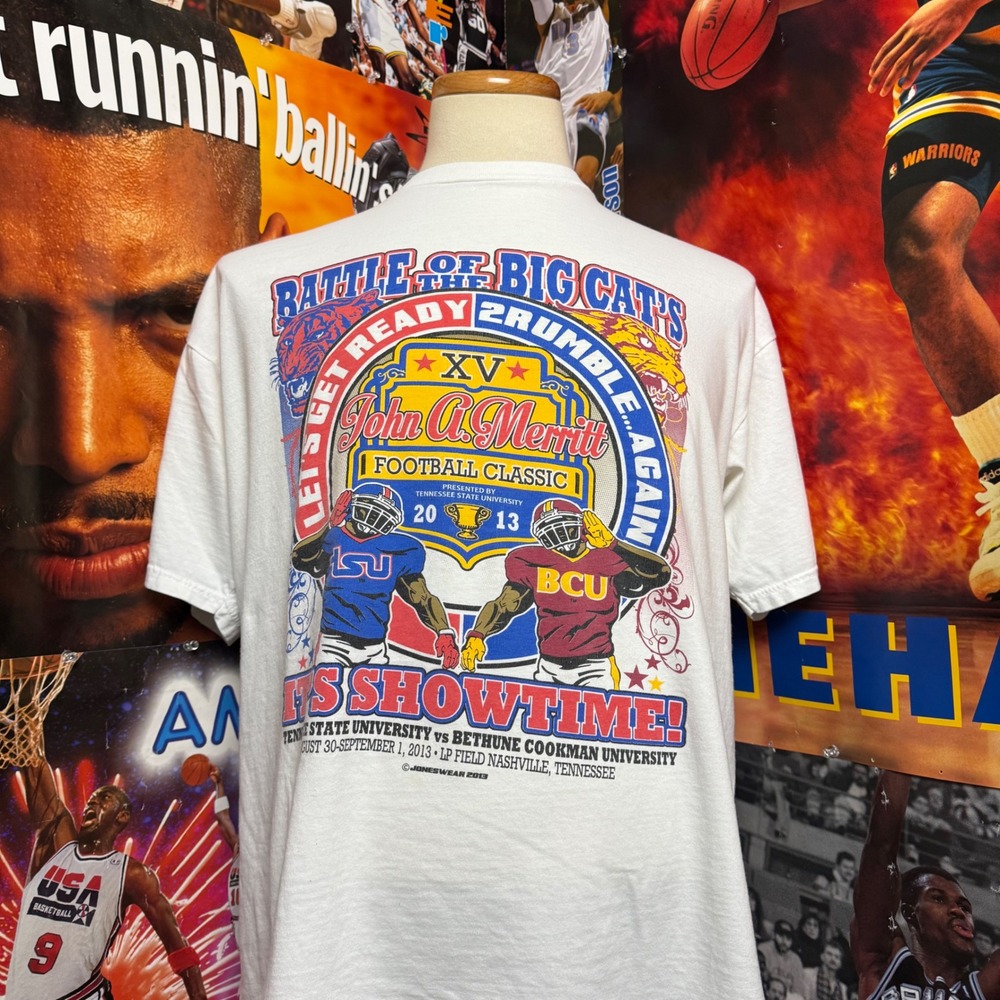 John A Merritt Football Classic Tennessee State Vs. Bethune Cookman Shirt Sz XL